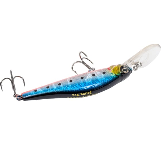 Воблер Strike Pro Archback Deep 60SP цвет: A234-SBO-LU Blue Back Silver OB Fluo EG-125DL-SP#A234-SBO-LU