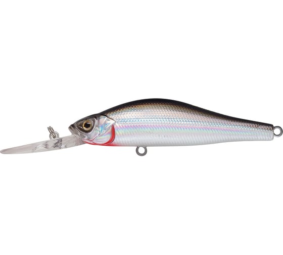 Воблер Strike Pro Archback Deep 80SP цвет: A010-EP Black Back Silver EG-125AL-SP#A010-EP 1