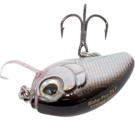 Воблер Strike Pro Baby Pro 25 цвет: A010-EP Black Back Silver EG-036F#A010-EP