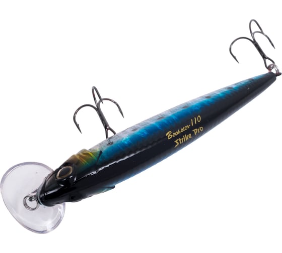 Воблер Strike Pro Beakster 110 цвет: A234-SBO-LU Blue Back Silver OB Fluo EG-124C#A234-SBO-LU