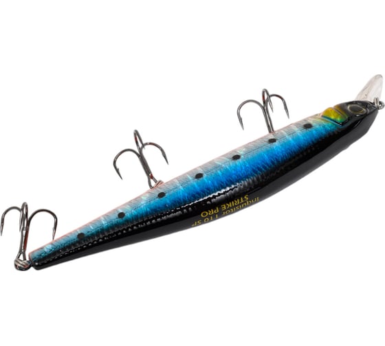 Воблер Strike Pro Inquisitor 110SP цвет: A234-SBO-LU Blue Back Silver OB Fluo EG-193B-SP#A234-SBO-LU