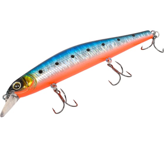 Воблер Strike Pro Inquisitor 110SP цвет: A234-SBO-LU Blue Back Silver OB Fluo EG-193B-SP#A234-SBO-LU
