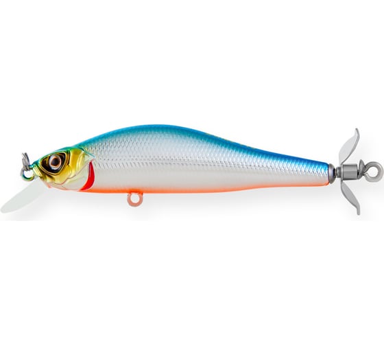 Воблер Strike Pro Archback Turbo 80 цвет: 626E Blue Silver OB EG-125AP#626E