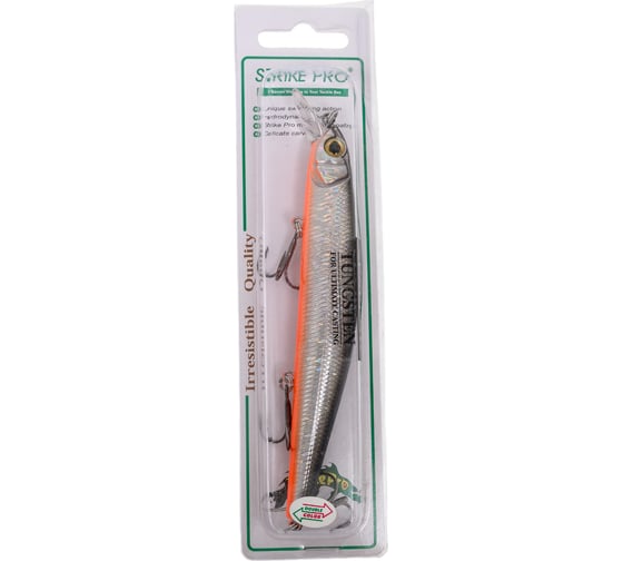 Воблер Strike Pro Inquisitor 130SP цвет: A70-613-SBO Double Silver/Smoked EG-193C-SP#A70/613-SBO