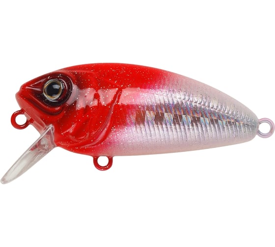 Воблер Strike Pro Stumpy Fly 40 цвет: 022PPP-713 Redhead Silver EG-134#022PPP-713