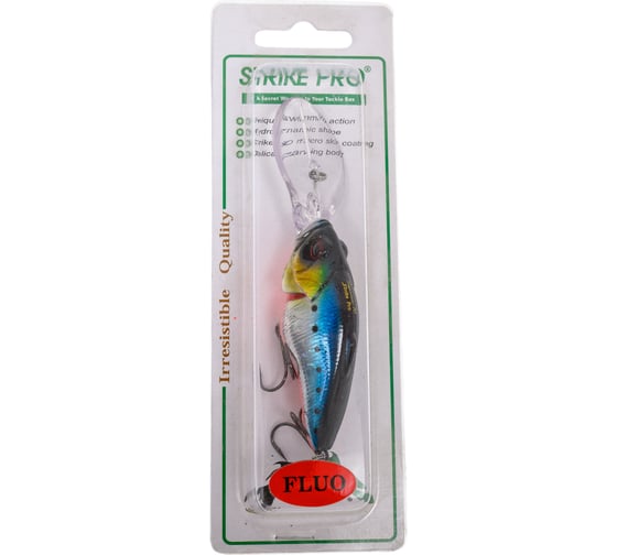 Воблер Strike Pro Supersonic 70 цвет: A234-SBO-LU Blue Back Silver OB Fluo EG-081B#A234-SBO-LU