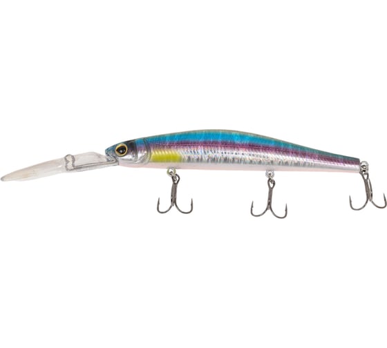 Воблер Strike Pro Inquisitor DR 110SP цвет: A210-SBO-RP Rainbow Ghost Wakasagi EG-193BL-SP#A210-SBO-RP