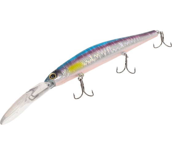 Воблер Strike Pro Inquisitor DR 110SP цвет: A210-SBO-RP Rainbow Ghost Wakasagi EG-193BL-SP#A210-SBO-RP