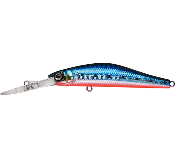 Воблер Strike Pro Inquisitor MDR 80SP цвет: A234-SBO-LU Blue Back Silver OB Fluo EG-193AL-SP#A234-SBO-LU