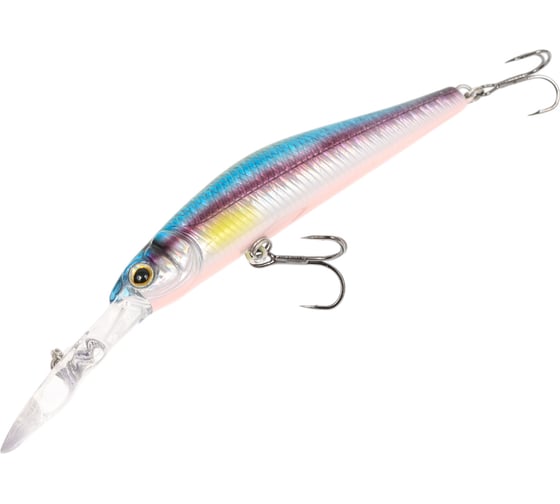 Воблер Strike Pro Inquisitor MDR 80SP цвет: A210-713-RP Rainbow Ghost Wakasagi EG-193AL-SP#A210-713-RP