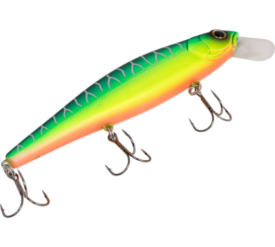 Воблер Strike Pro Jer-O Minnow 130 цвет: A223S-RP Pearl Mat Tiger EG-039SP#A223S-RP