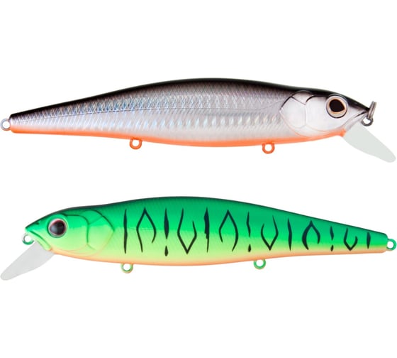 Воблер Strike Pro Jer-O Minnow 130 цвет: GC01S/A70-713 Double Black Silver OB/Mat Tiger EG-039SP#GC01S/A70 EG-039SP#GC01S/A70-713S 1