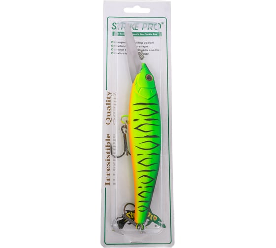 Воблер Strike Pro Jer-O Minnow 180цвет: GC01S Mat Tiger EG-045F#GC01S