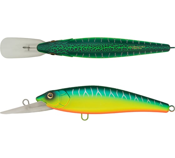 Воблер Strike Pro Jer-O Minnow 180цвет: A223S-RP Pearl Mat Tiger EG-045F#A223S-RP
