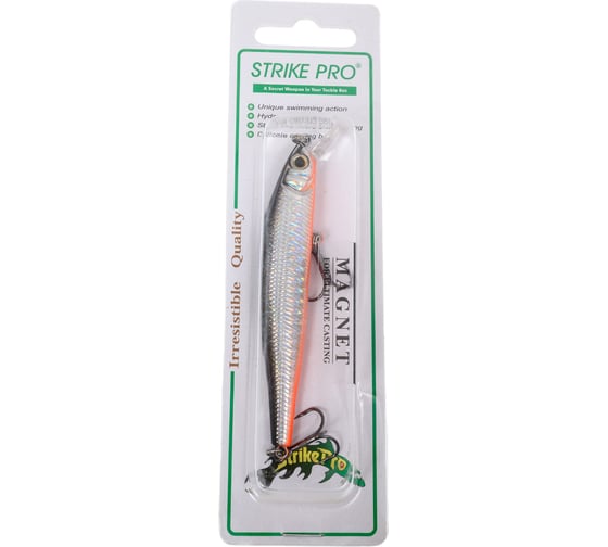 Воблер Strike Pro Jumper 90SP цвет: A70-713 Black Silver OB EG-192B-SP#A70-713