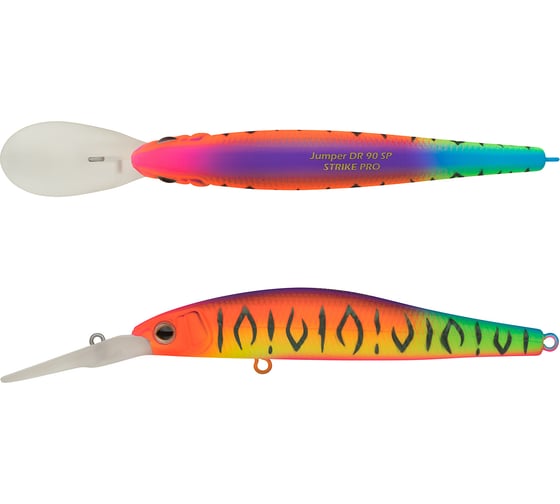 Воблер Strike Pro Jumper DR 90SP цвет: A244S Parrot Mat Tiger EG-192BL-SP#A244S