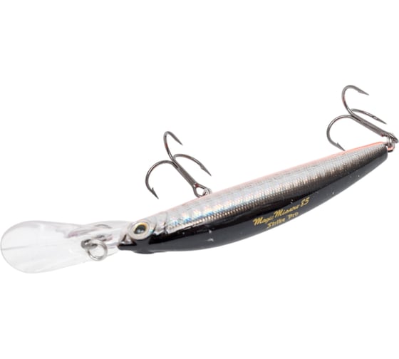 Воблер Strike Pro Magic Minnow 85 цвет: A70-713 Black Silver OB EG-068F#A70-713