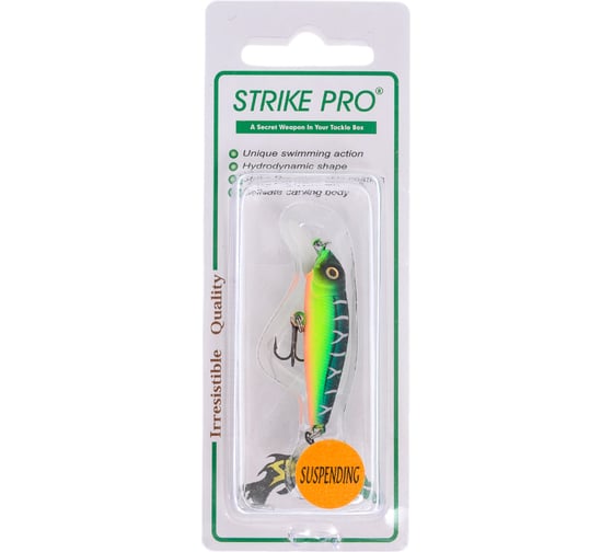 Воблер Strike Pro Воблер Strike Pro Midge 40 цвет: A223S-RP Pearl Mat Tiger EG-074SP#A223S-RP