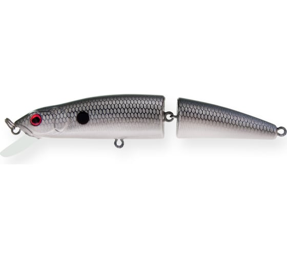 Воблер Strike Pro Minnow Jointed SM70 цвет: SM37F Blackback Milk MG-014F#SM37F 1