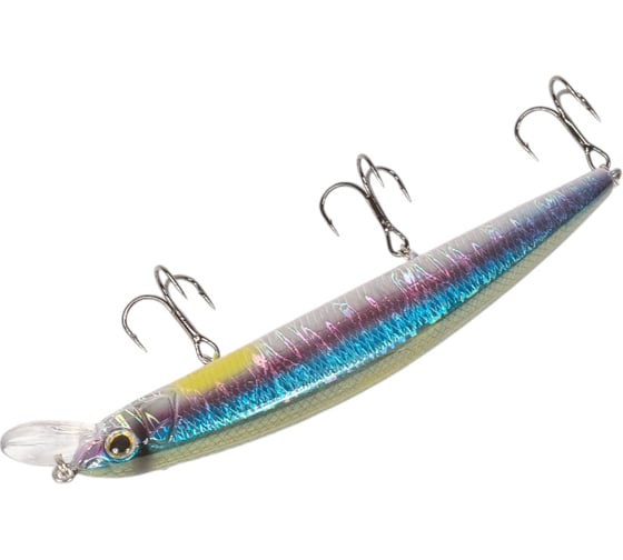 Воблер Strike Pro Montero 110SP цвет: A210-SBO-RP Rainbow Ghost Wakasagi EG-190C-SP#A210-SBO-RP