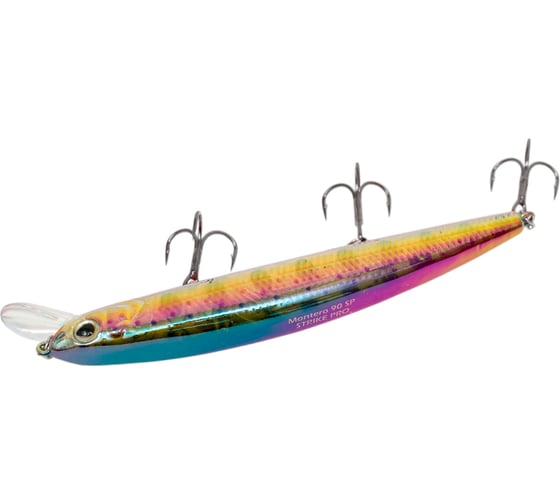 Воблер Strike Pro Montero 90SP цвет: AR152G Transparent Pearl Arctic Char EG-190A-SP#AR152G
