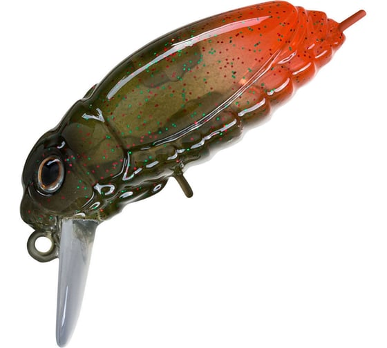 Воблер Strike Pro Beetle Buster 40 цвет: C722G-UV Hot Tail Motoroil UV EG-174F#C722G-UV