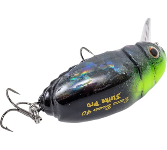 Воблер Strike Pro Beetle Buster 40 цвет: A261 Black Graph UV EG-174F#A261