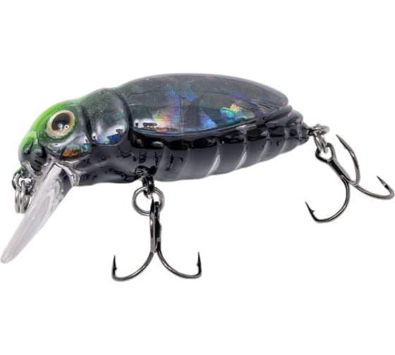 Воблер Strike Pro Beetle Buster 40 цвет: A261 Black Graph UV EG-174F#A261