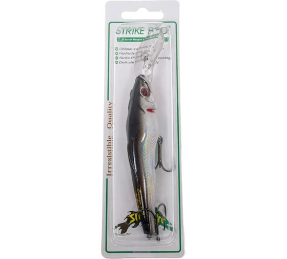Воблер Strike Pro Challenger X Deep Diver 110 цвет: A010-EP Black Back Silver EG-076DL-F#A010-EP 1