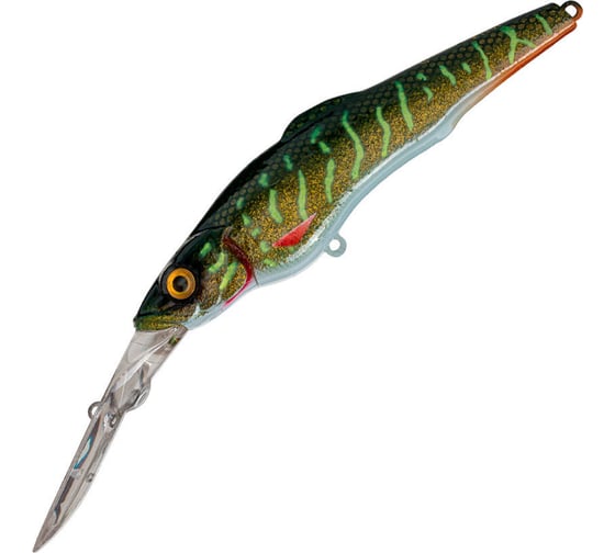 Воблер Strike Pro Воблер Strike Pro Challenger X Deep Diver 110L цвет: JV012 Green Motoroil Pike UV EG-076DXL-F#JV012-UV 1