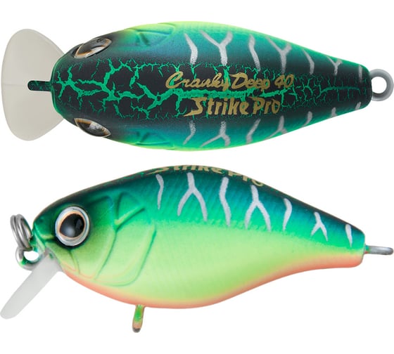 Воблер Strike Pro Cranky 40 цвет: A223S-RP Pearl Mat Tiger EG-164F#A223S-RP