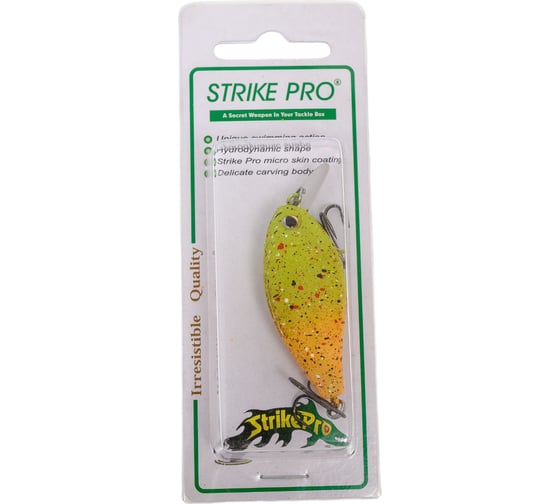 Воблер Strike Pro Cranky-X 50 цвет: A254GS Yellow Matte Blob EG-165#A254GS
