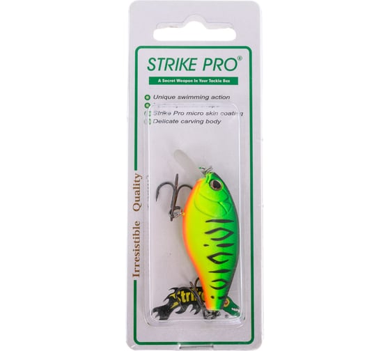 Воблер Strike Pro Cranky-X 50 цвет: GC01S Mat Tiger EG-165#GC01S