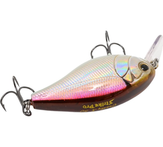 Воблер Strike Pro Cranky-X 50 цвет: A53-EP Silver Smelt UV EG-165#A53-EP