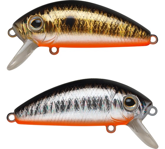 Воблер Strike Pro Mustang Minnow 45 цвет: A70-613-SBO Double Silver/Smoked MG-002F#A70-613-SBO 1