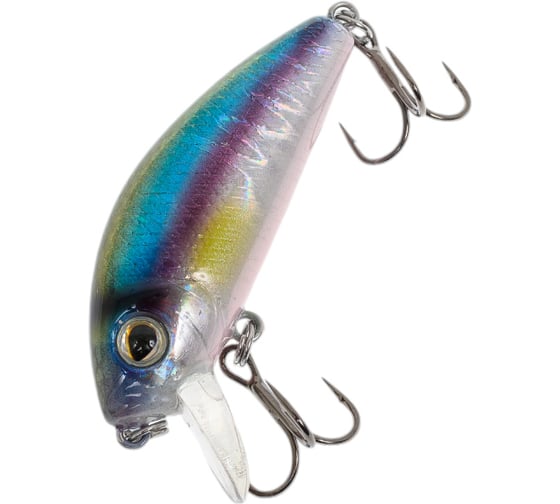 Воблер Strike Pro Mustang Minnow 45 цвет: A210-SBO-RP Rainbow Ghost Wakasagi MG-002F#A210-SBO-RP