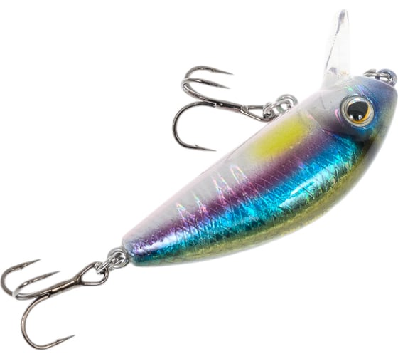 Воблер Strike Pro Mustang Minnow 45 цвет: A210-SBO-RP Rainbow Ghost Wakasagi MG-002F#A210-SBO-RP