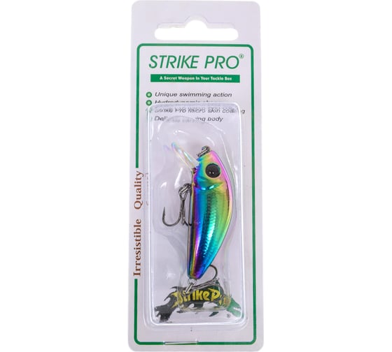 Воблер Strike Pro Mustang Minnow 45 цвет: A213R Cockchafer Oil MG-002F#A213R