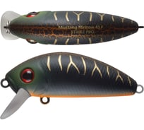 Воблер Strike Pro Mustang Minnow 45 цвет: A208S Black Mat Tiger MG-002F#A208S