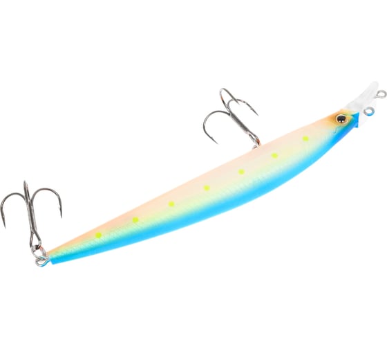 Воблер Strike Pro Top Water Minnow 110 цвет: S056C Blue Mat Transparent Milk JL-166F#S056C