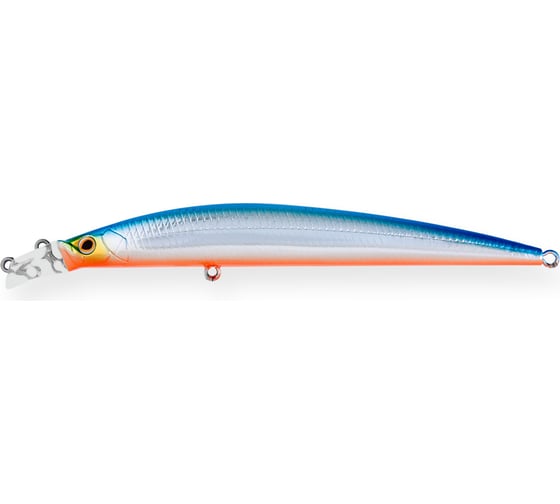 Воблер Strike Pro Top Water Minnow 110 цвет: 626E Blue Silver OB JL-166F#626E