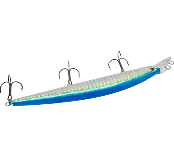 Воблер Strike Pro Top Water Minnow 130 цвет: A150-713 UV Blue Silver OB JL-158F#A150-713