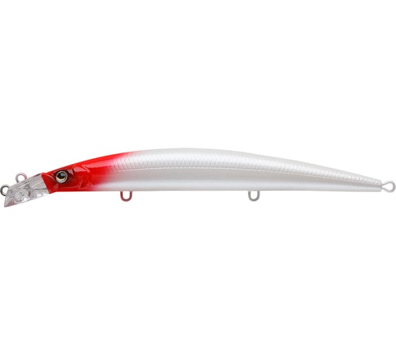 Воблер Strike Pro Top Water Minnow 130 цвет: 022PF Milk Redhead JL-158F#022PF