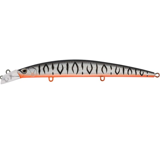 Воблер Strike Pro Top Water Minnow 130 цвет: A243ES Grey Shadow Mat Tiger JL-158F#A243ES