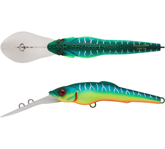 Воблер Strike Pro Challenger X Deep Diver 140L цвет: A223S-RP Pearl Mat Tiger EG-076EL#A223S-RP