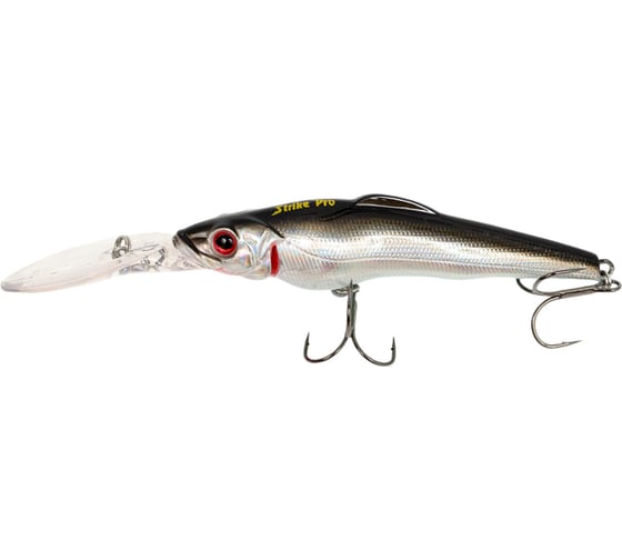 Воблер Strike Pro Challenger X Deep Diver 90L цвет: A010-EP Black Back Silver EG-076CL-F#A010-EP