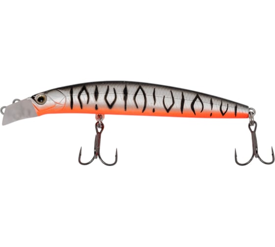 Воблер Strike Pro Top Water Minnow 90 цвет: A243ES Grey Shadow Mat Tiger JL-179F#A243ES
