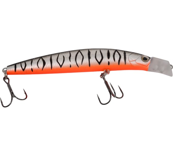 Воблер Strike Pro Top Water Minnow 90 цвет: A243ES Grey Shadow Mat Tiger JL-179F#A243ES