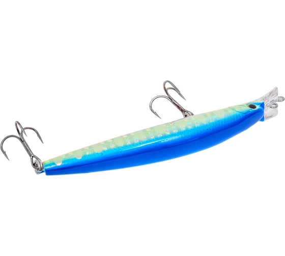 Воблер Strike Pro Top Water Minnow 90 цвет: A150-713 UV Blue Silver OB JL-179F#A150-713