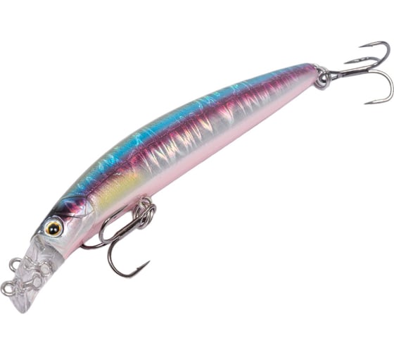Воблер Strike Pro Top Water Minnow 90 цвет: A210-SBO-RP Rainbow Ghost Wakasagi JL-179F#A210-SBO-RP